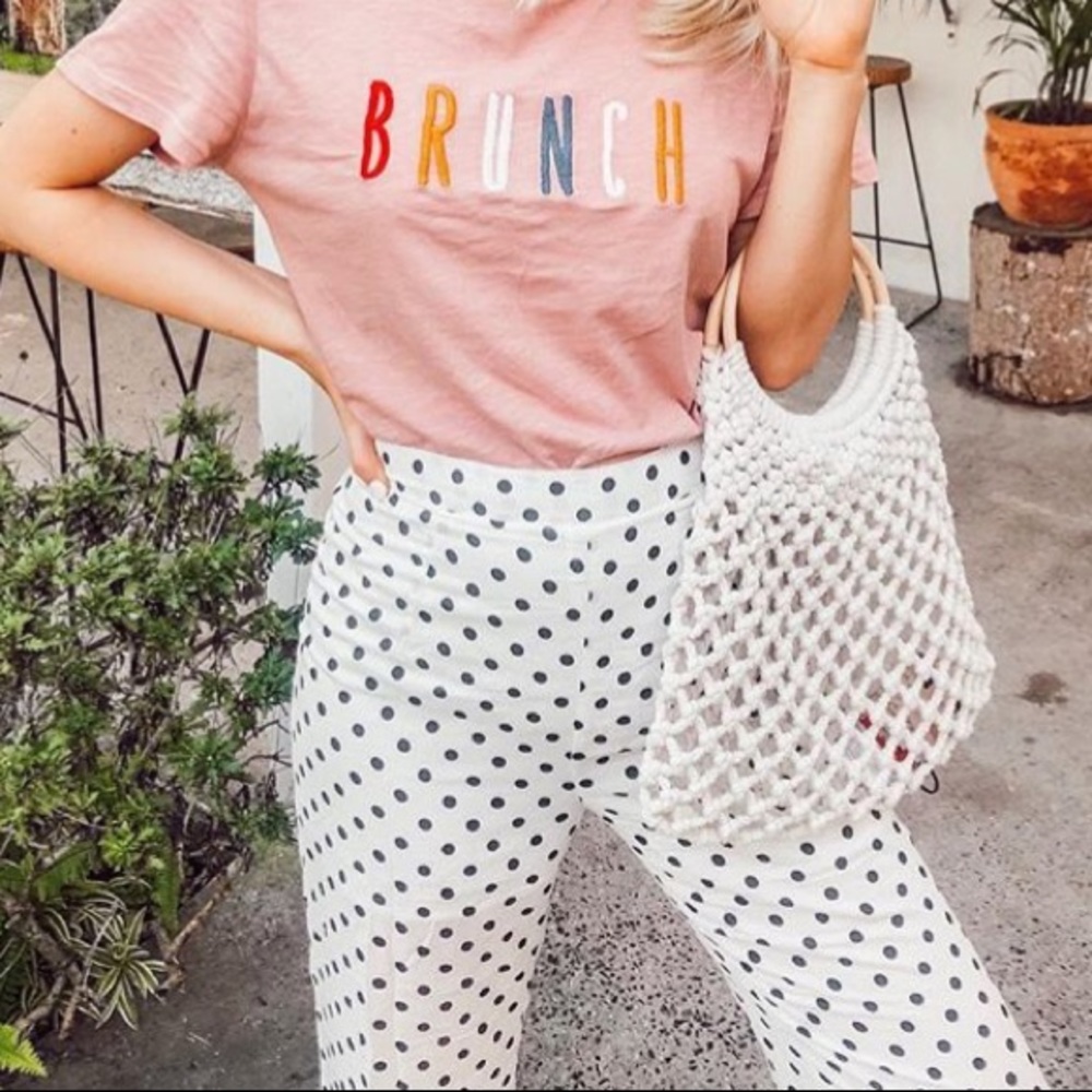 Polka Dot Wide Leg Pant